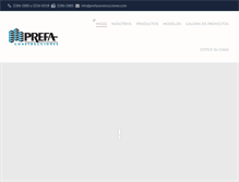 Tablet Screenshot of prefaconstrucciones.com